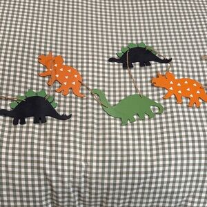 Hobby Lobby Green and Orange Dinosaur Garland